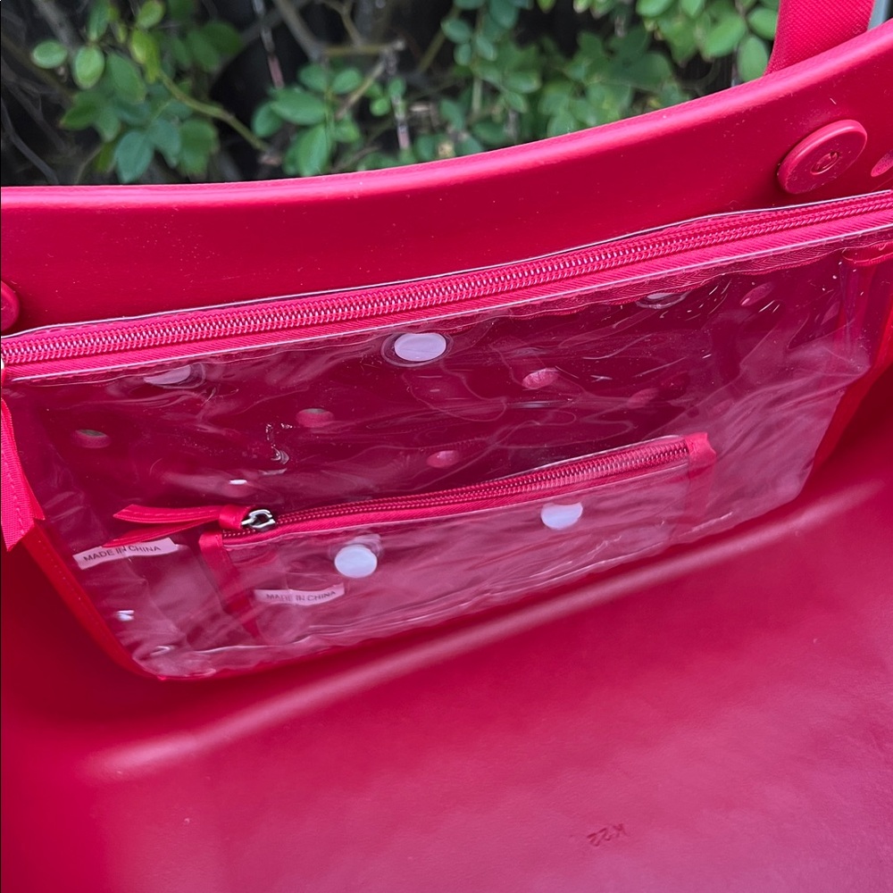BOGG BAG Red Tote with White Pattern - Picture 11 of 16